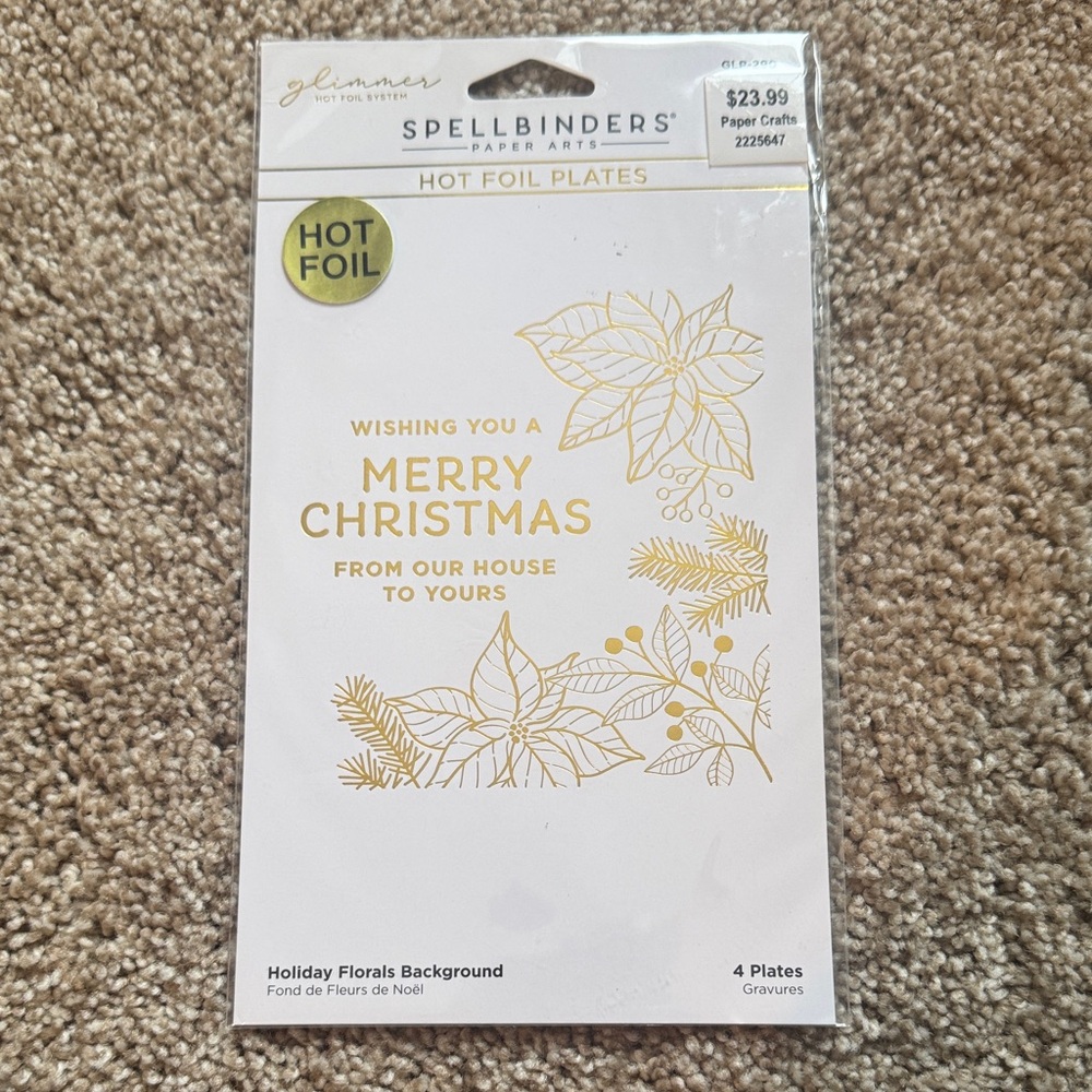 Spellbinders Hot Foil Plates - Holiday Florals